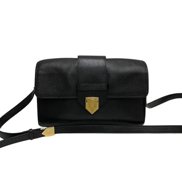 SAINT LAURENT YSL Cassandra Hardware Leather Genuine Shoulder Bag Crossbody Black