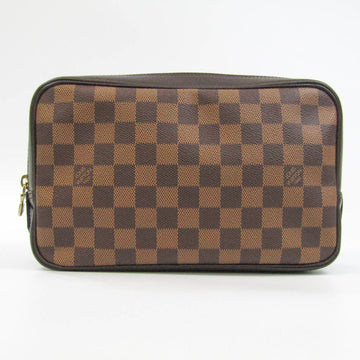 Louis Vuitton Damier Trousse Toilette N47623 Women's Pouch Ebene