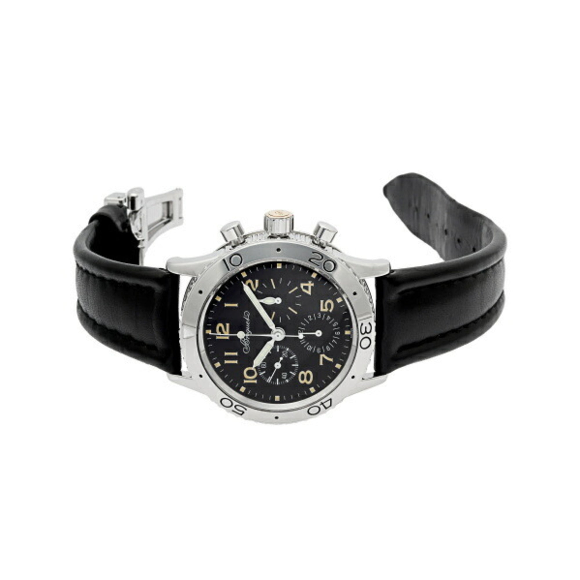 BREGUET Type XX Aeronaval 3800ST 92 3W6 Black Dial Watch Men s