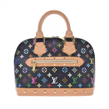 LOUIS VUITTON Multicolor Alma Black M92646 Women's Monogram Handbag