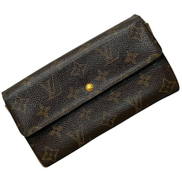 Louis Vuitton Long Wallet Portofeuil Sarah Brown Monogram M61734 MI1903 LOUIS VUITTON Bi-Fold Unisex