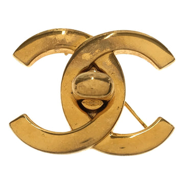 CHANEL Brooch Coco Mark Gold Accessories Made in France Women's