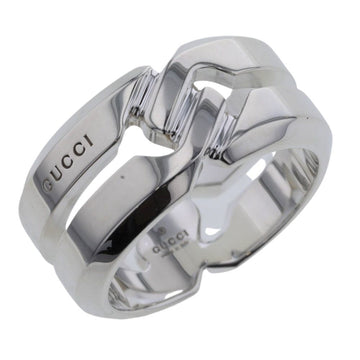 GUCCI Ring Knot Width Approx. 10mm Silver 925 Upper No. 13.5 Lower 15.5 Men's