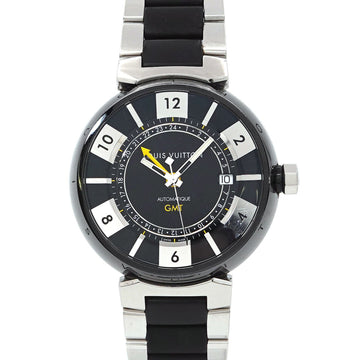 Louis Vuitton tambour in black GMT Q113K men's watch date automatic self-winding Tambour In Black