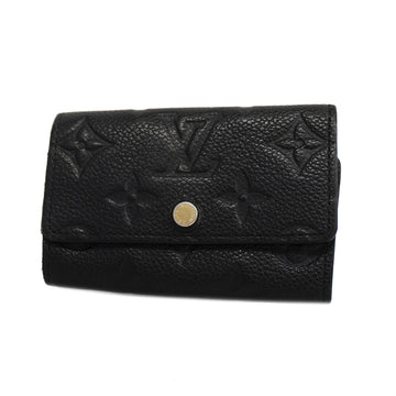 LOUIS VUITTONAuth  Monogram Empreinte Multikre 6 M64421 Women's Key Case Noir