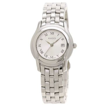 GUCCI 5500L Watch Stainless Steel Ladies