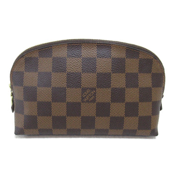 LOUIS VUITTON Pochette Cosmetics Pouch Brown Damier PVC coated canvas N47516