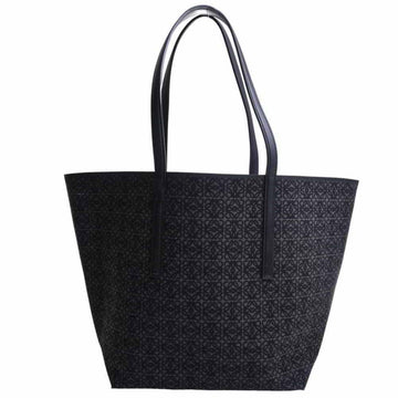 LOEWE canvas leather anagram tote bag black ladies