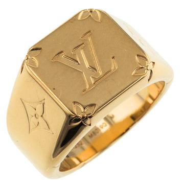 LOUIS VUITTON Ring Signet Monogram M80190 Gold Plated No. 20 Men's