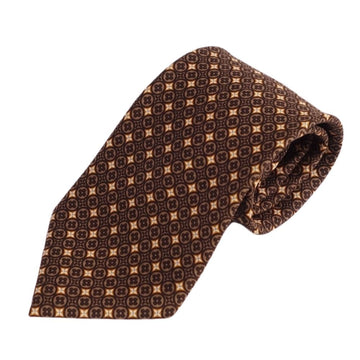 LOUIS VUITTON tie fleur silk 100% men's brown