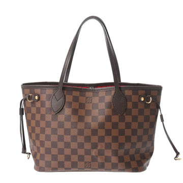 LOUIS VUITTON Damier Neverfull PM Brown N41359 Women's Canvas Handbag