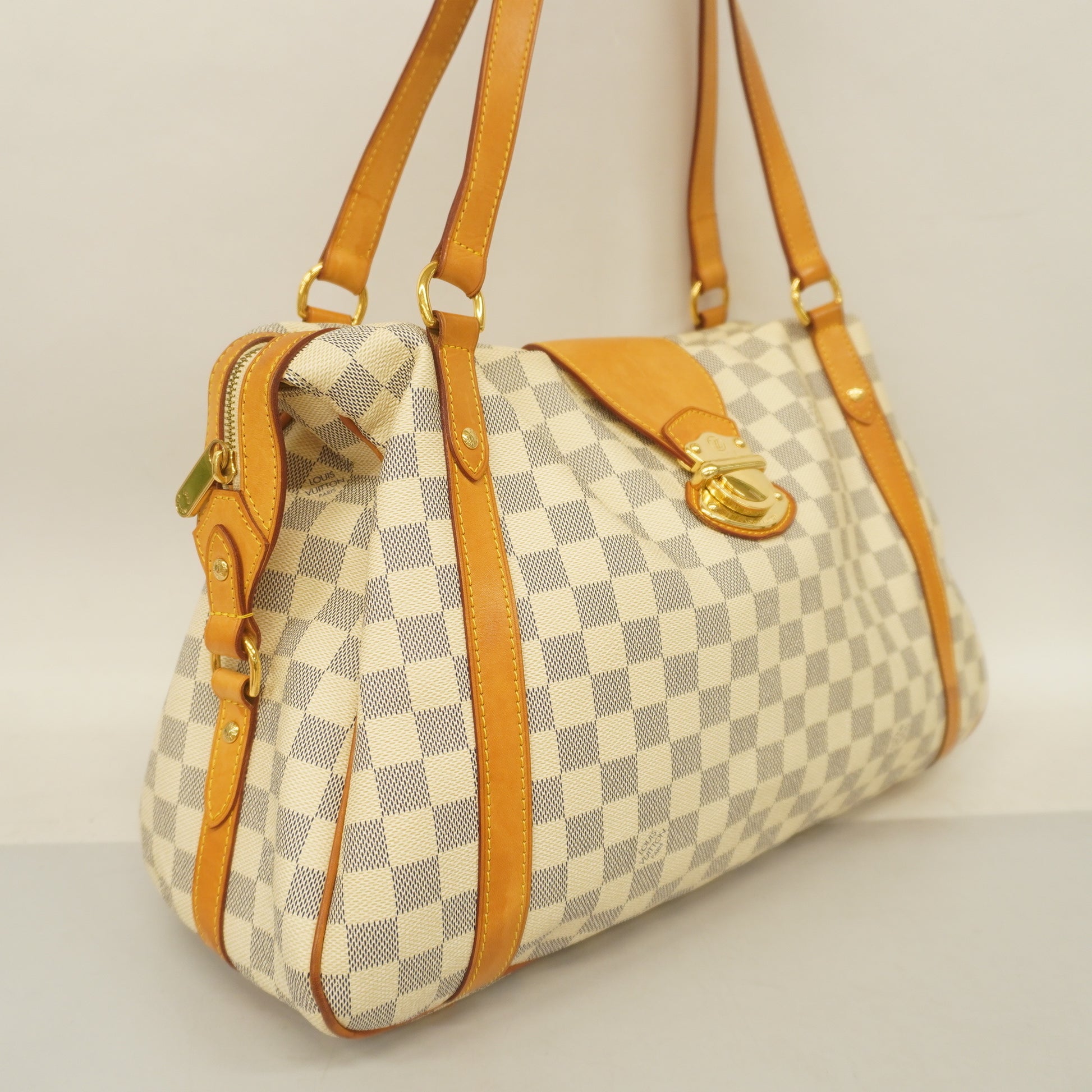 LOUIS VUITTON Louis Vuitton Damier Azur Stresa GM White N42221 Ladies Canvas  Shoulder Bag