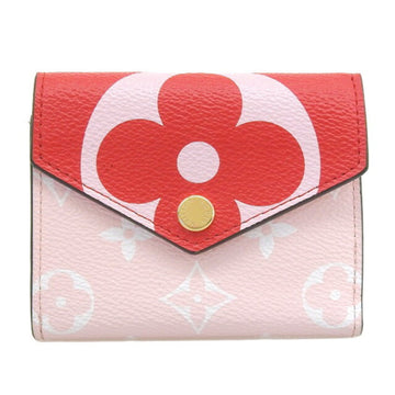 Louis Vuitton Wallet Giant Women's Trifold Portefeuille Zoe Rouge Pink M67641