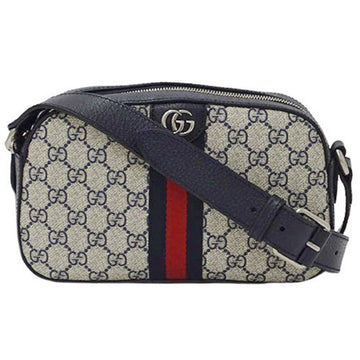 Gucci Bag Ladies Shoulder GG Supreme Ophidia Camera Navy Beige 681064