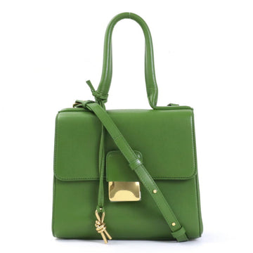 BOTTEGA VENETA Handbag Shoulder Bag Desiree Leather Green Women's