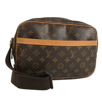 LOUIS VUITTON shoulder bag reporter PM M45254 monogram canvas brown ladies