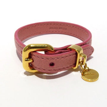 MIU MIU Miu 5IB003 leather bracelet bangle brand accessory ladies