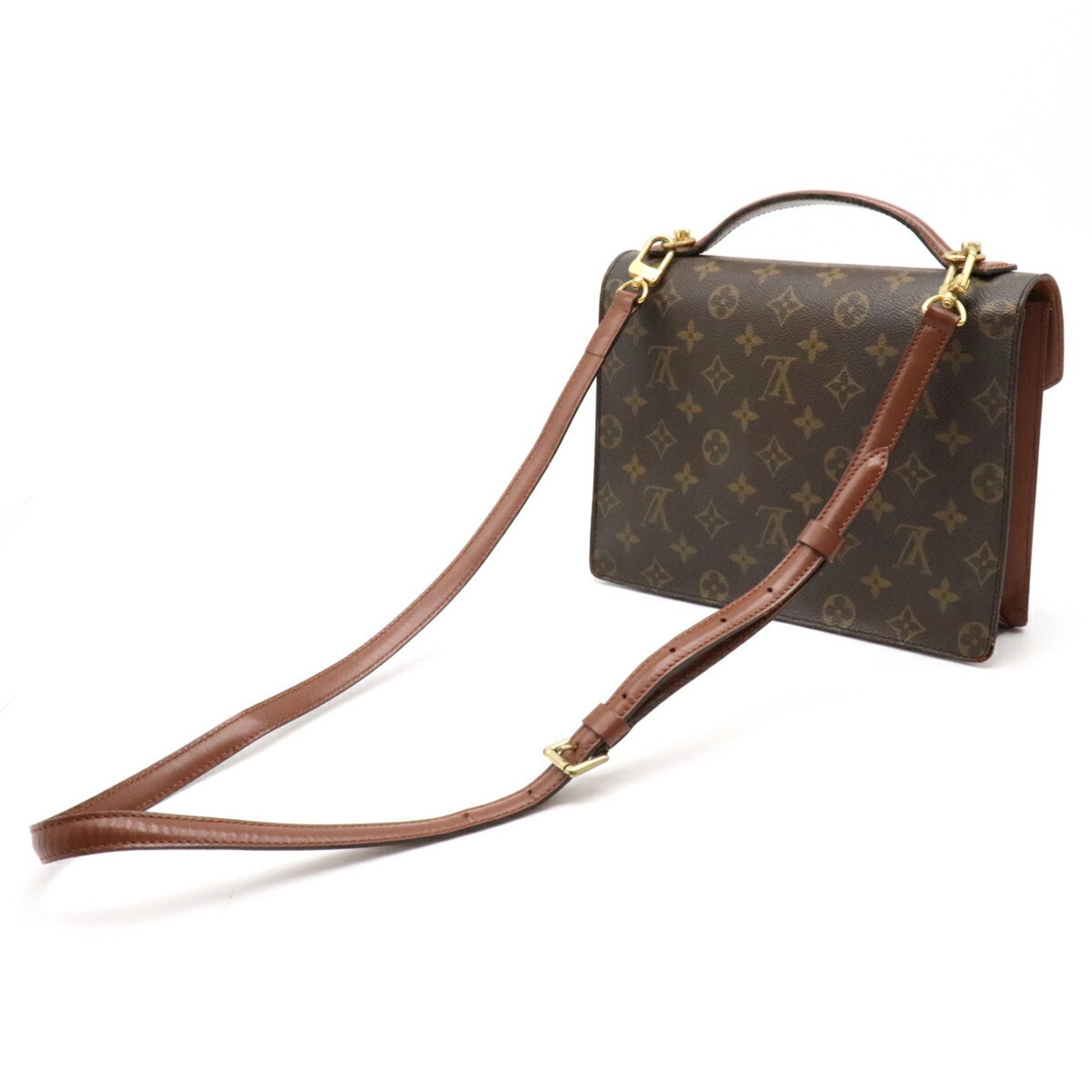 Louis Vuitton monogram Monceau 26 second clutch shoulder bag 2Way M51187  #5476P