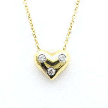 TIFFANY Dots Heart Pendant Platinum,Yellow Gold [18K] Diamond Men,Women Fashion Pendant Necklace [Gold]