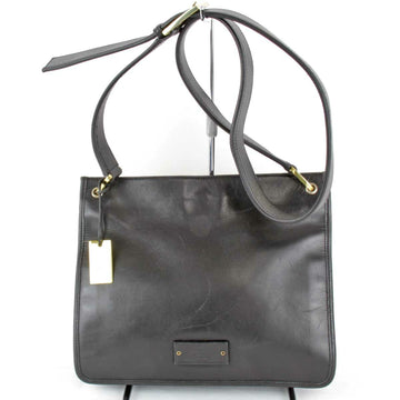 GUCCI Shoulder Bag Leather Black Ladies