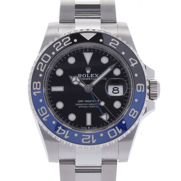 ROLEX GMT Master 2 Black Blue Bezel 126710BLNR Men's SS Watch Automatic Winding Dial