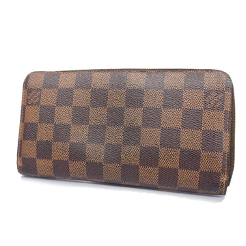 LOUIS VUITTONAuth  Damier Zippy Wallet N60015 Women Long Wallet [bi-fold]