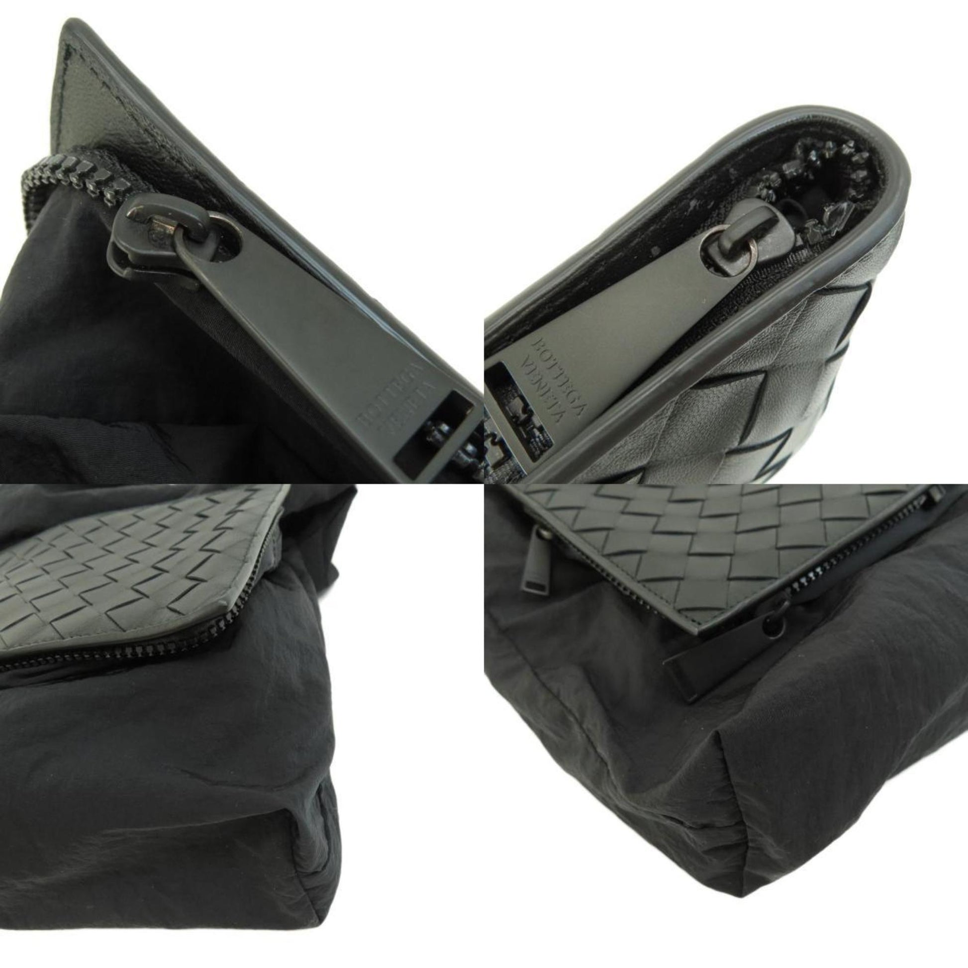 Auth Delvaux Nylon x Leather Eco Bag Folding Bag Tote Bag White