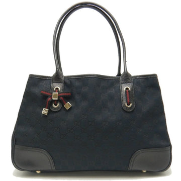 GUCCI Princey 163805 Tote Bag GG Canvas Black 250860