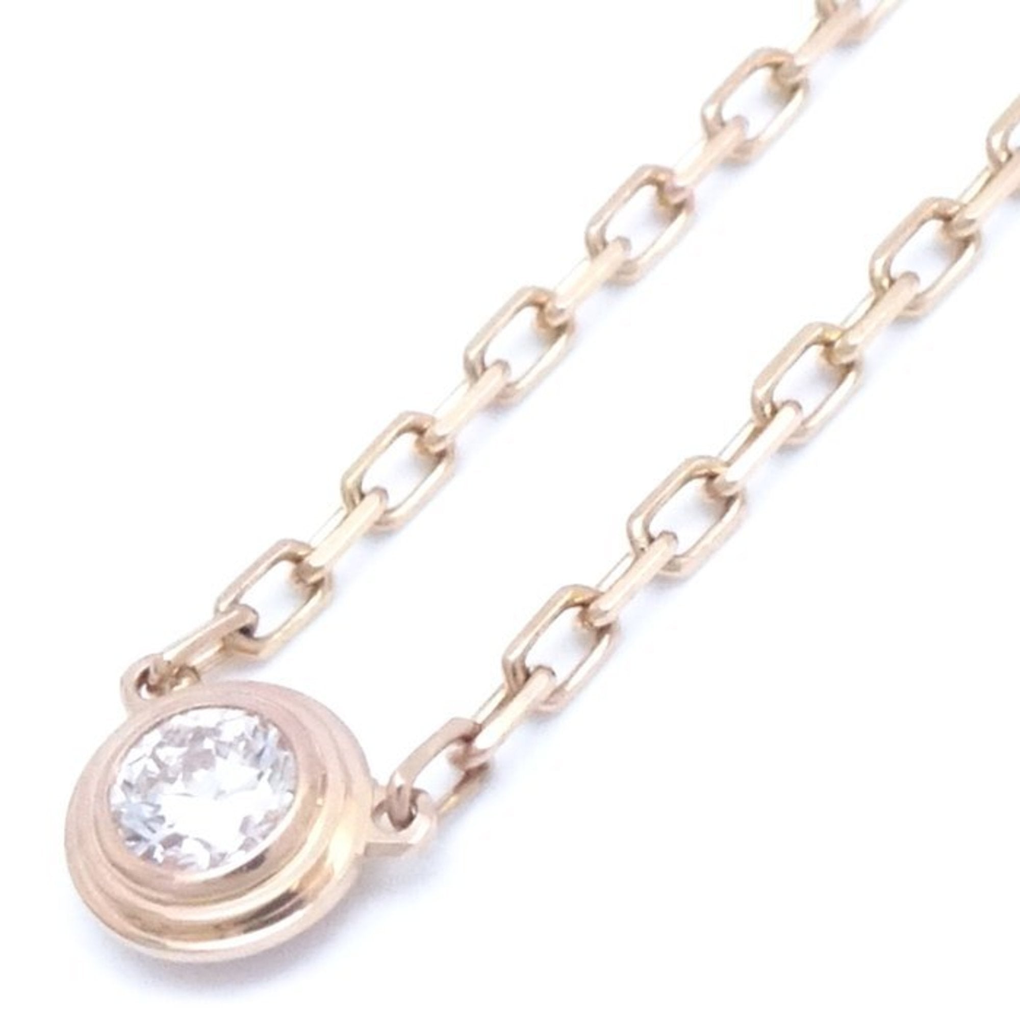 Cartier-Diamants-Lﾃｩgers-Necklace-SM-1P-Diamond-0.09ct-K18-RoseGold –  Mindarie-wa luxury Store