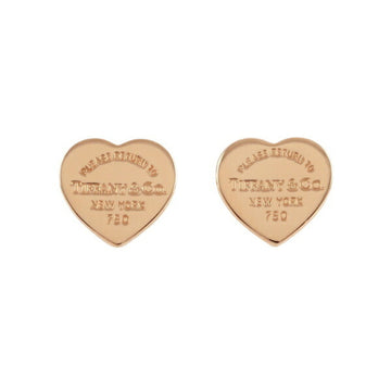TIFFANY heart return toe K18PG pink gold earrings