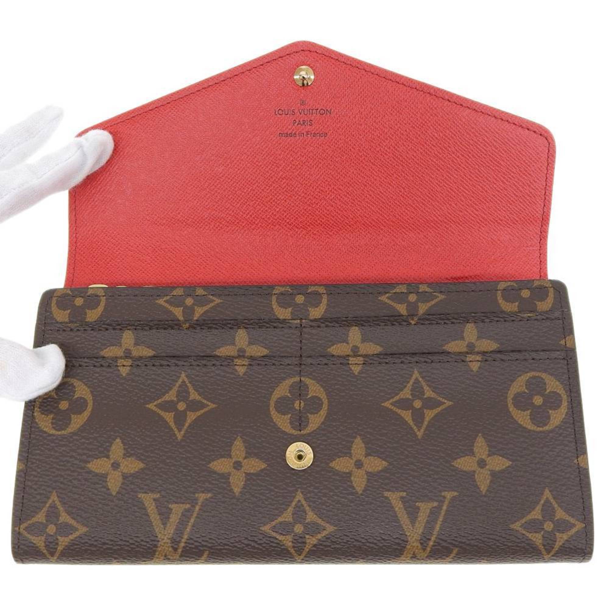 Louis vuitton discount wallet red interior