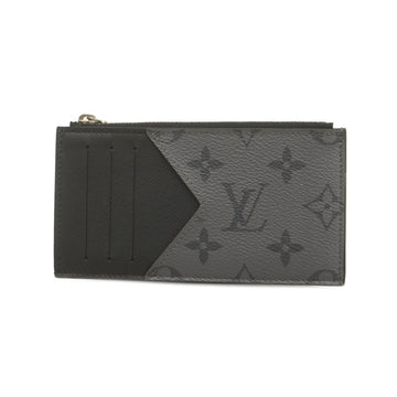 LOUIS VUITTON Wallet/Coin Case Monogram Eclipse Coin Card Holder M69533 Black Men's