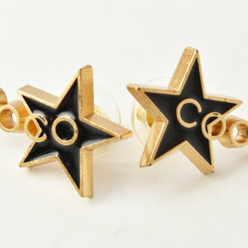 CHANEL Earrings  COCO/Star Black/Gold