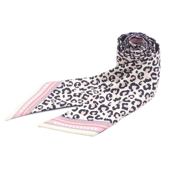 LOUIS VUITTON Scarf Muffler Bandeau BB Wild at Heart Women's Multicolor Silk Leopard Print M00415