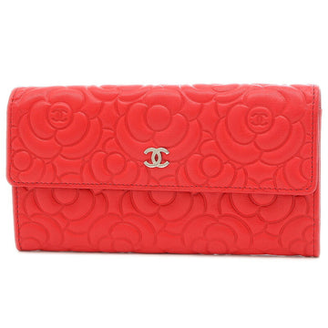 Chanel Camellia Purse Calf Red A82283