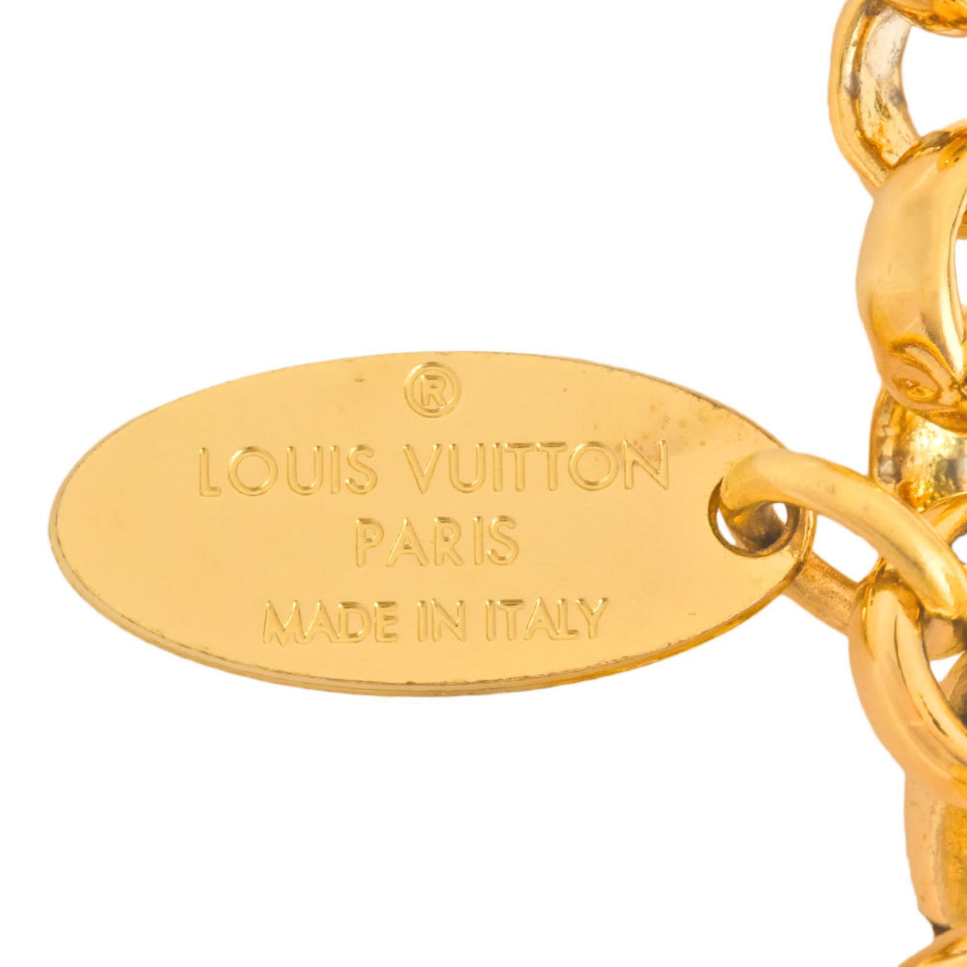 LOUIS VUITTON Blooming Supple Bracelet Gold Metal