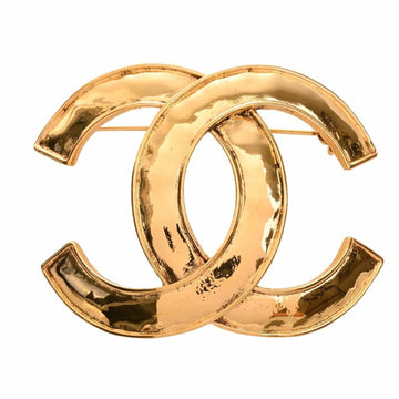 CHANEL Coco Mark Brooch Gold Ladies