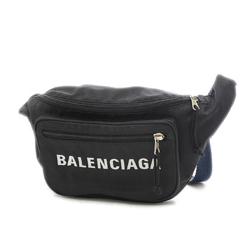 BALENCIAGA Waist Bag Nylon Black 533009