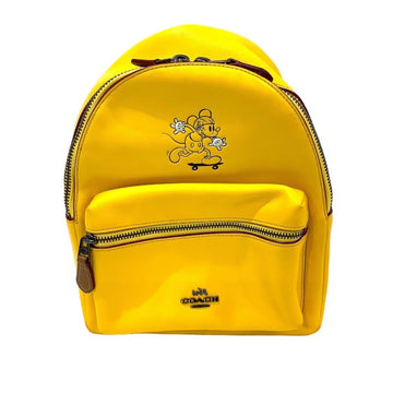 COACH [] Mickey Mouse collaboration rucksack backpack F59837 yellow outlet