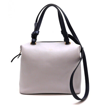 Celine Soft Cube WAY Shoulder Women's Bag 181613AZJ,08GC Leather Gray Navy