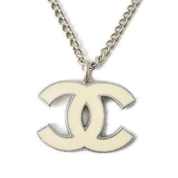 CHANEL necklace pendant  accessories here mark CC off-white