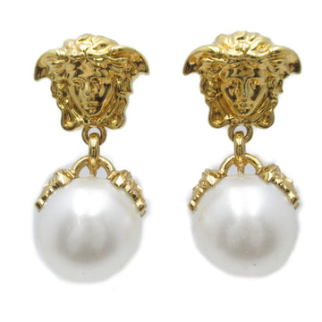 VERSACE Earring Earring Gold White Metal / fake pearl Gold White