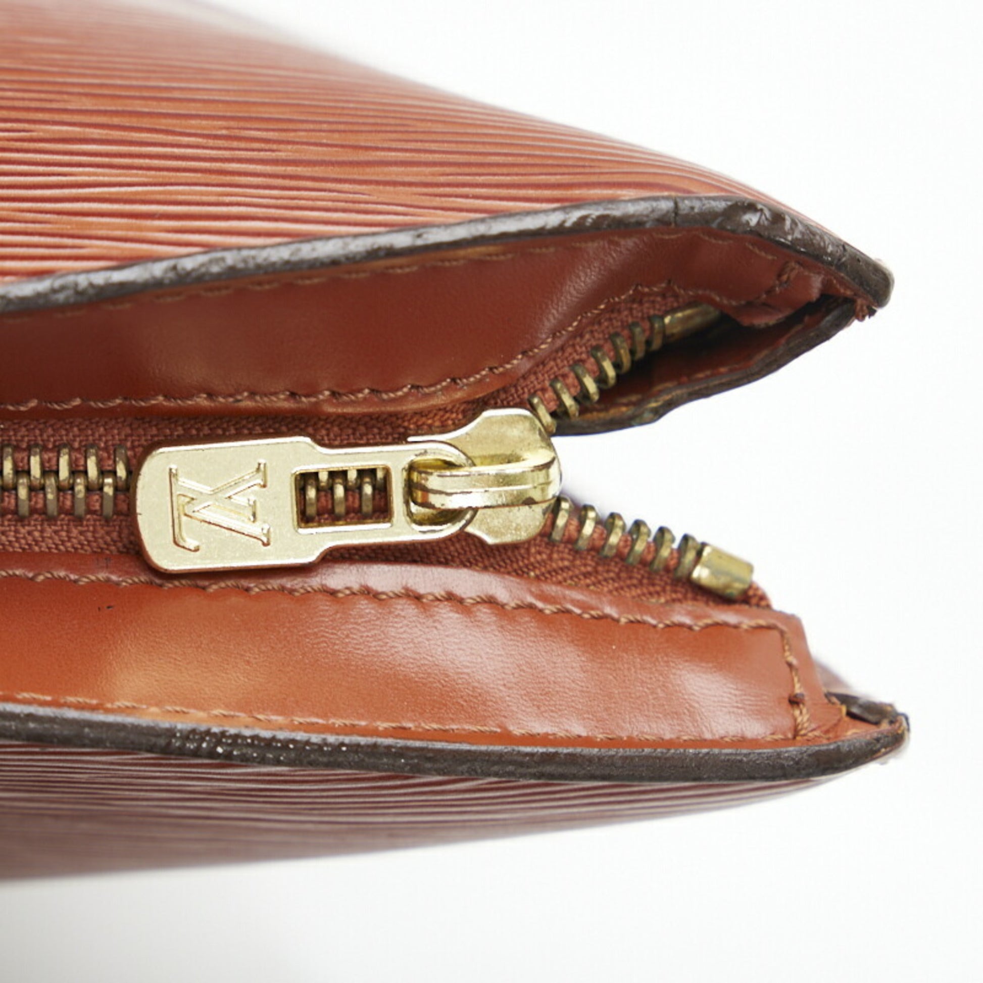 Louis Vuitton Saint Jacques Shopping M52263 Epi Leather Shoulder Tote Bag  Brown