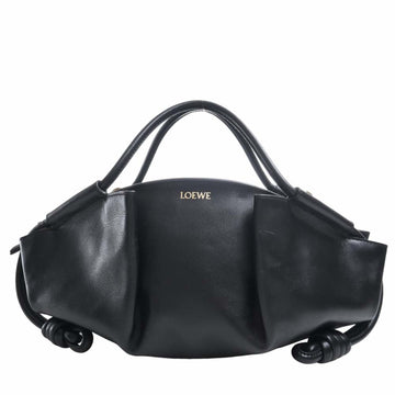 LOEWE Leather Paseo Bag Handbag Black Ladies