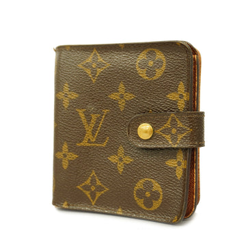 LOUIS VUITTONAuth  Monogram Compact Zip M61667 Men,Women,Unisex Wallet