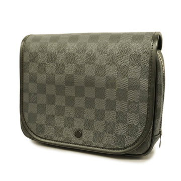 LOUIS VUITTONAuth  Damier Graphite Truth Suspendable N41419 Men's Pouch