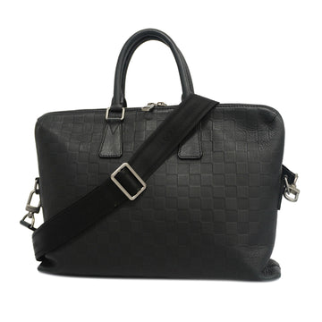 LOUIS VUITTONAuth  Damier Infini Briefcase N41248 Men's Briefcase Onyx