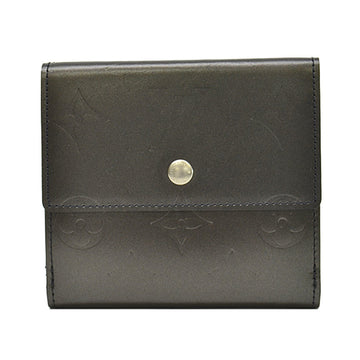 LOUIS VUITTON Wallet Monogram Matt Portomone Bier Cult Credit Noir [Black] Bifold W Hook Women's M65112