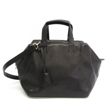 Loewe Origami CUBO Women's Leather Handbag,Shoulder Bag Black