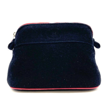 HERMES Bolide Pouch 20 Canvas Black Accessory Ladies